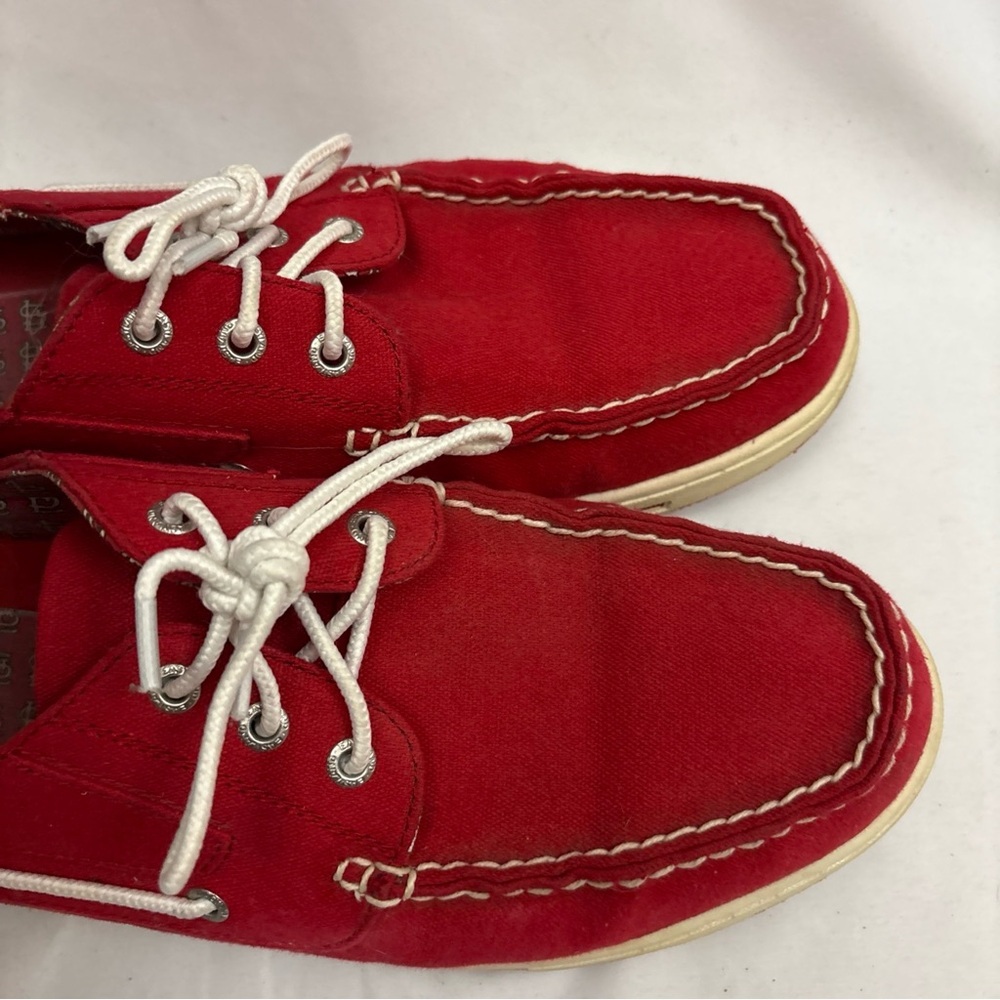 Eastland Men’s Boat Shoes Size 12 St. Louis Cardinals Theme Red MLB Baseball STL - Picture 3 of 16